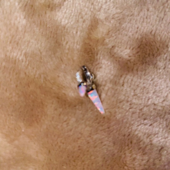 Maria Tash Silver and Opalescent Earrings - Picture 8 of 8